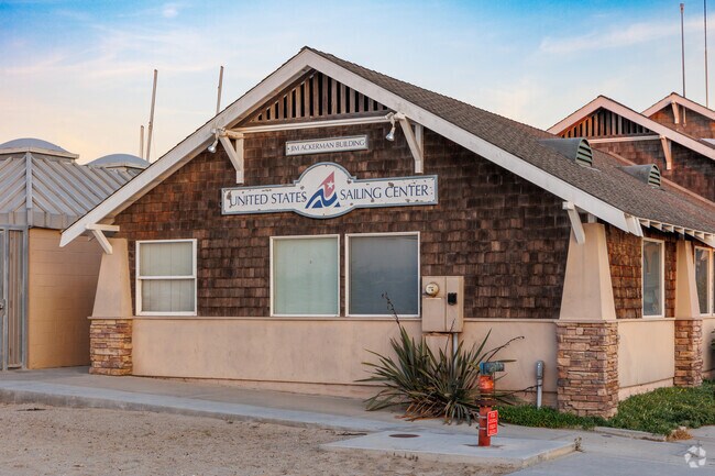 The United States Sailing Center is on the bay side of the Peninsula.