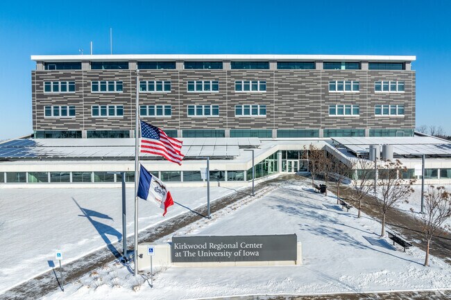 Kirkwood Community College has a building in Coralville in conjunction with the University of Iowa.