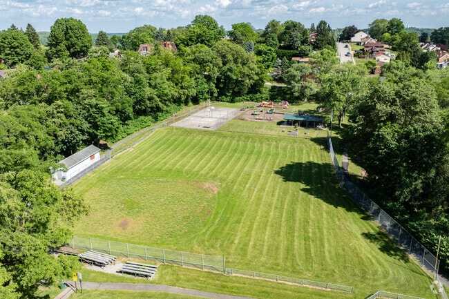 Lewis Parklet sits in the rolling hills of Southwest PA.