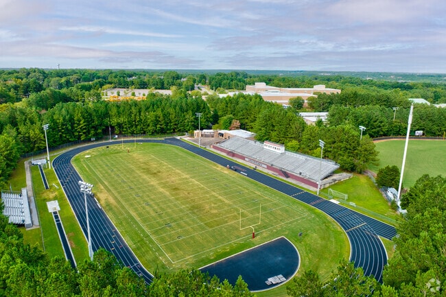 Wakefield High School has a large track and field.