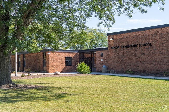 Genoa Elementary School has about 345 students in grades 3 through 5.