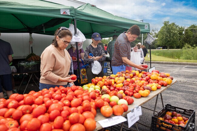 The Buffalo Grove Farmer's Market brings local produce to Rolling Hills weekly all summer long.