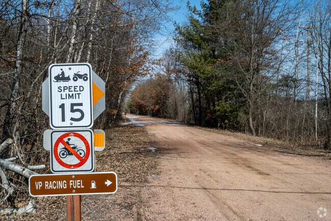 The Wild Rivers State Trail is an atv and snowmobile trail that passes through Rice Lake.