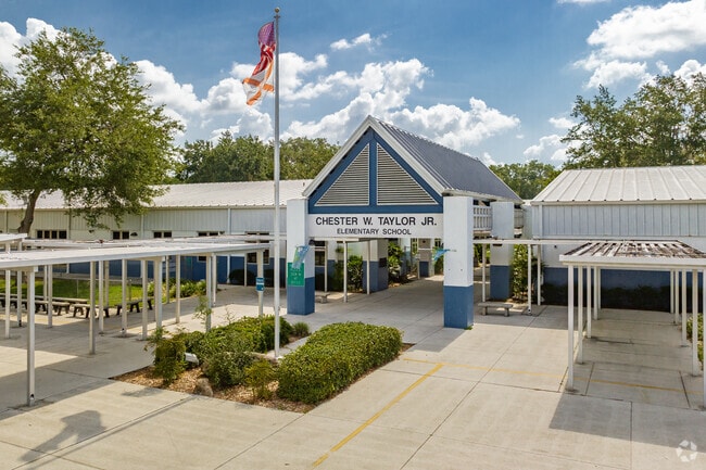 Chester W. Taylor Elementary in Zephyrhills serves PK–5 with a 15:1 student-teacher ratio.