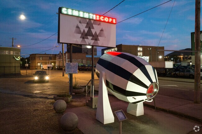 Cementiscope is a large interactive sculpture in Downtown Norfolk.