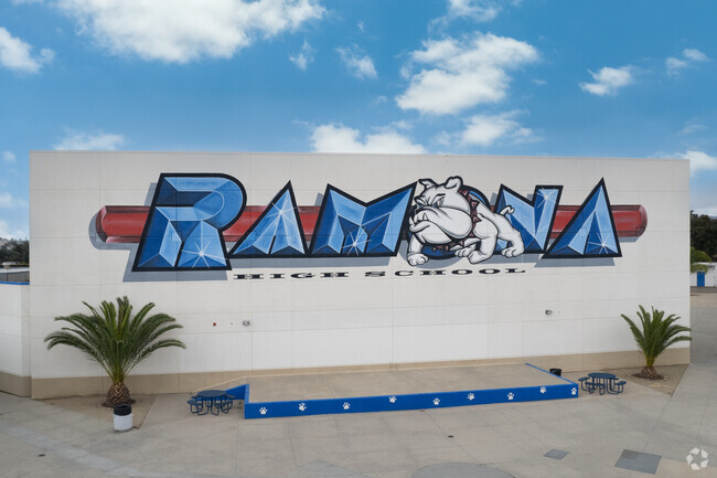 Ramona High School pride and murals are found all over the campus.