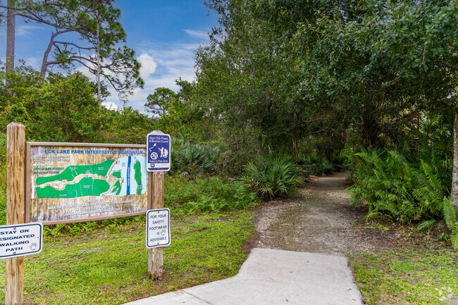 The scenic walking trail at Peck Lake park, a treasure for the locals of Port Salerno to enjoy.