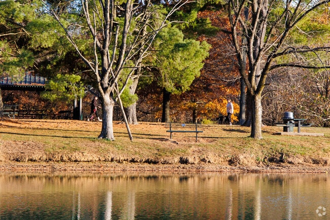Godfrey residents can be seen out walking around the many walking paths.
