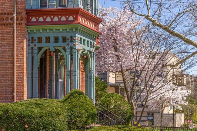 Stunning Italianate-style homes are seen throughout Wooster Square.