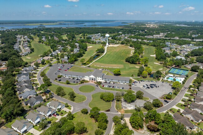 Beau Rivage Plantation and Willow Glen are connected by the golf course.