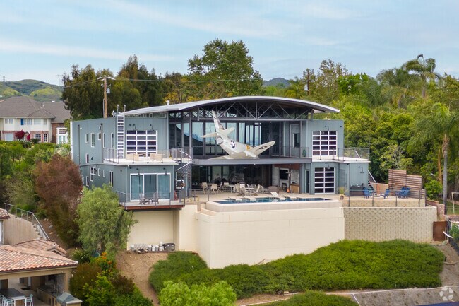 If you ever wondered if Villa Park residents have airplanes hanging inside their homes, they do.