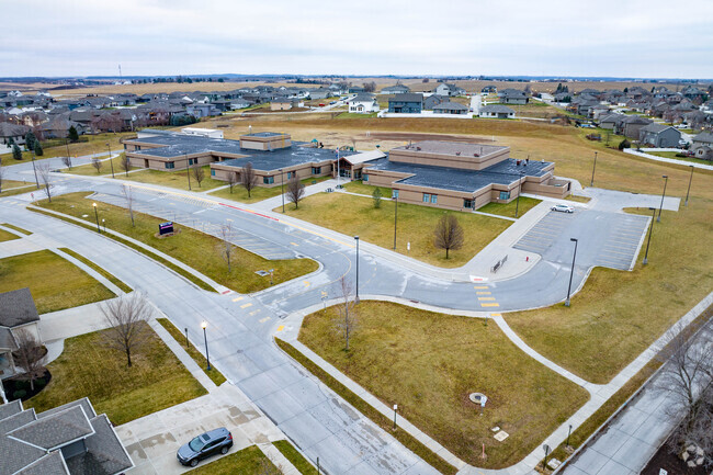 Bell Elementary School is surrounded by a new housing development.