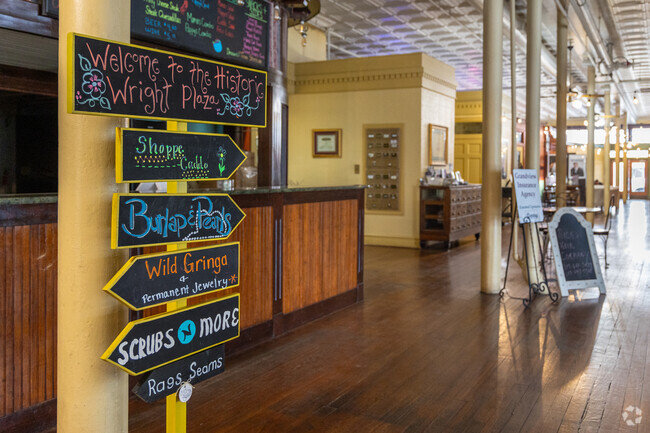 Wright Plaza in Downtown Cleburne is a one-stop-shop for boutiques and hair dressers.