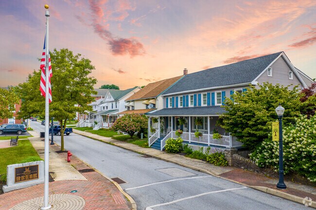 East Main Street in Atglen demonstrates abundant small-town charm.