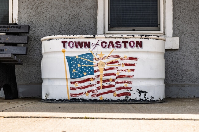 The town of Gaston shows off its pride and patriotism.