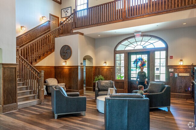 The residents of Sterling on the Lake utilize the clubhouse and all its amenities.