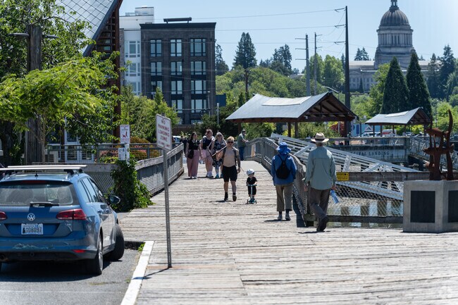 Residents of Holiday Hills often spend their weekend days in Downtown Olympia.