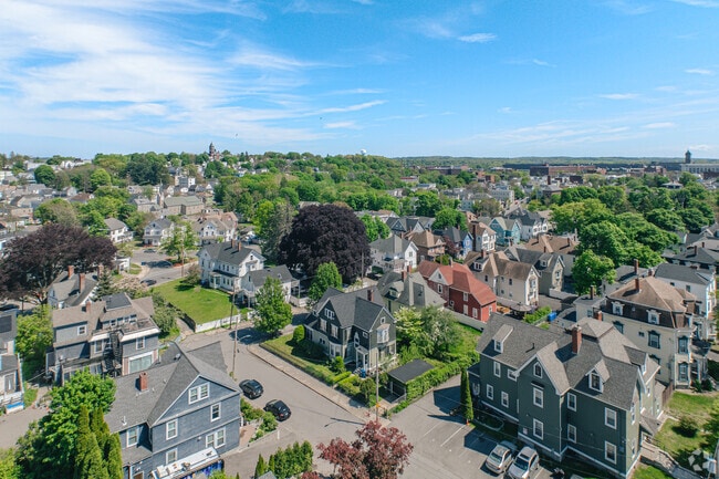 Beautiful homes line the residential streets of Prospect Hill-Back Bay.