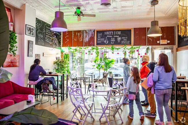 Delizia Cafe in Downtown Frederick is a favorite lunch spot for locals, just 10 minutes from Spring Ridge.