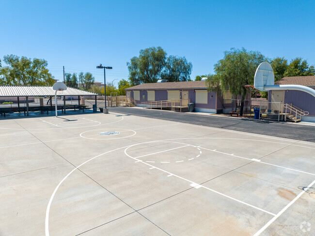 Superstition High School basketball court.