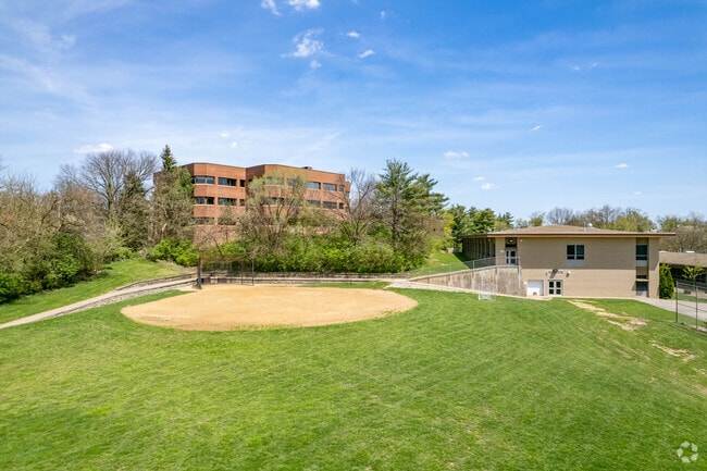 Hoover Elementary School's baseball field is perfect for an after-school game.