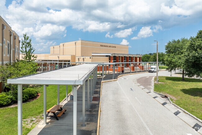 Atlantic Coast High School offers easy student pickup.