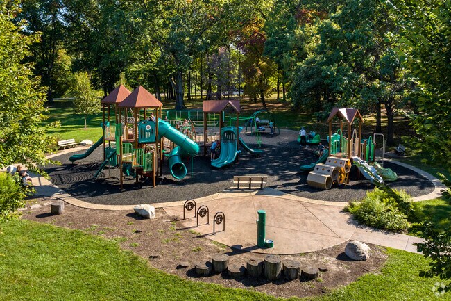 Children will enjoy the new jungle gym at Wildwood Preserve.