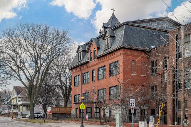 Quantum Steam Academy Charter School is housed in a historic building.