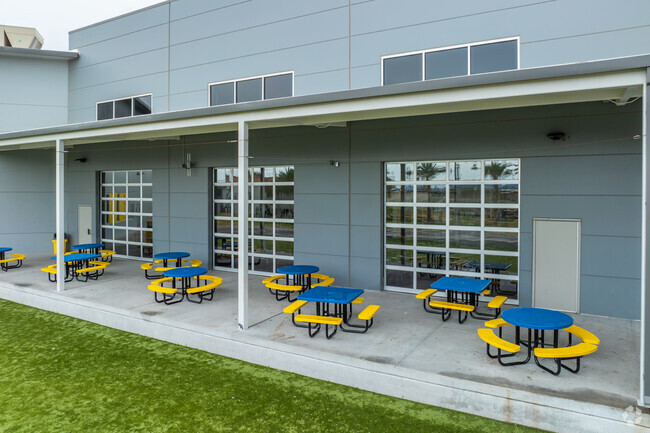 Eat lunch in the shade at Gila Bend High School in Gila Bend.