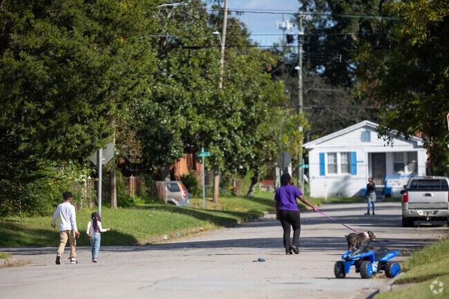 Children enjoy playing in the streets in Carver Heights, making the neighborhood a family friendly environment.