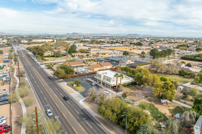 A bird's eye view of Arrowhead Montessori in Peoria.