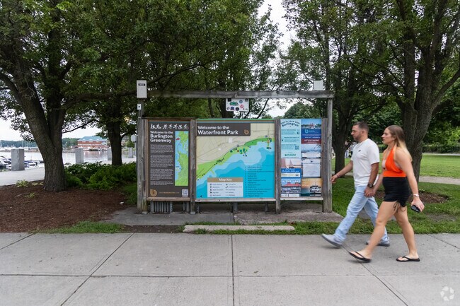 Waterfront Park in Burlington is a popular spot to take a walk, bike or hop on a boat tour.