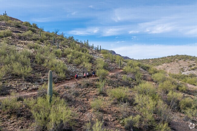 There are many trails within minutes of Starr Pass and are easily walkable from homes.