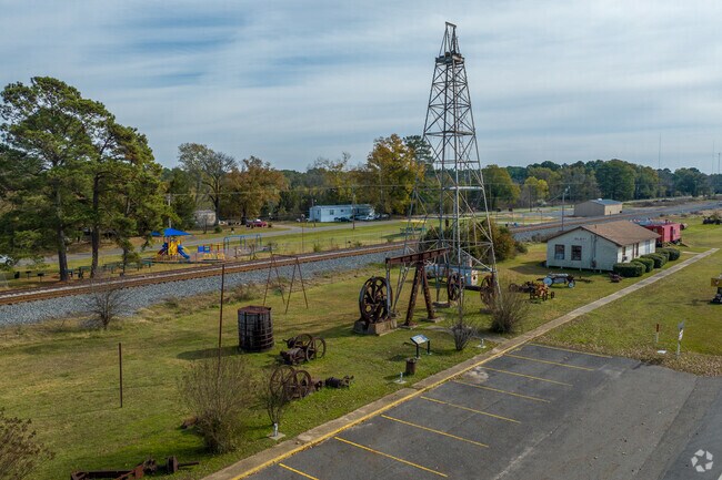The Louisiana State Oil and Gas Museum has many artifacts to look at outside.