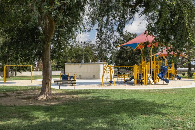 Kids love the playground at Challenger Park in Bakersfield.