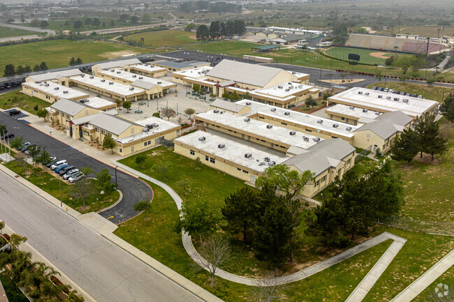 An overview of Cesar Chavez Middle School in Verdemont.