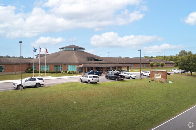 Heritage Middle School, rated A-minus, serves Blue Spring students near Chickamauga Park.