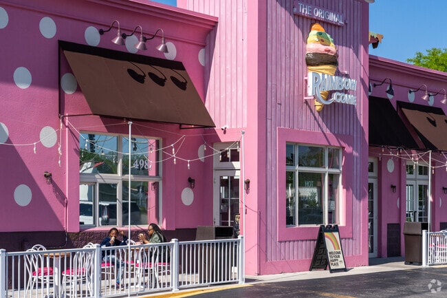 Cool off with The Original Rainbow Cone in Flowerfield.