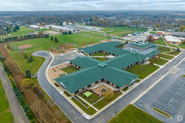 Orville C. Krause Elementary School aerial.