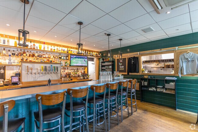 The bar inside The Tack Room in Lincoln.