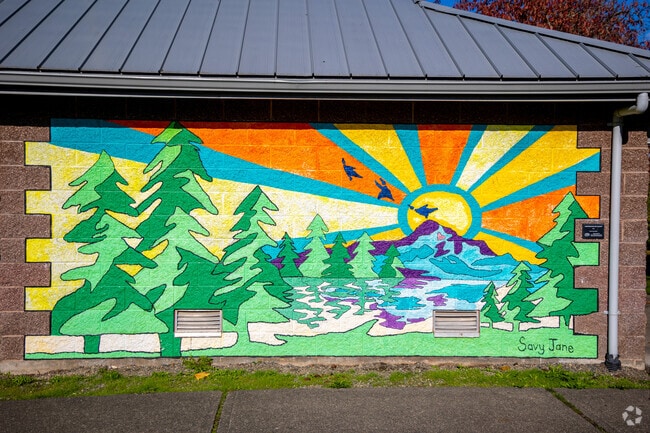 A beautiful mural at Allan Yorke Park.