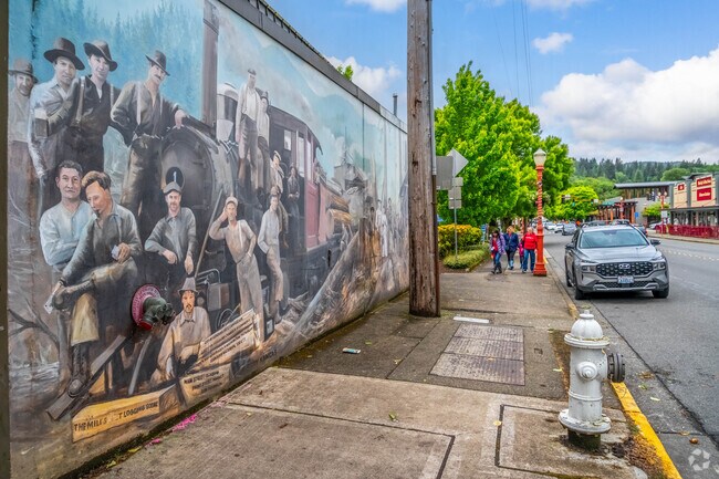 Old Towne in Gilman has public art on neighborhood walls, as well as other public spaces.