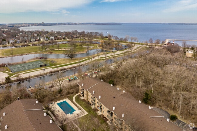 Yahara River as it Feeds Into Lake Mendota at the Southwest Border of Sherman Terrace