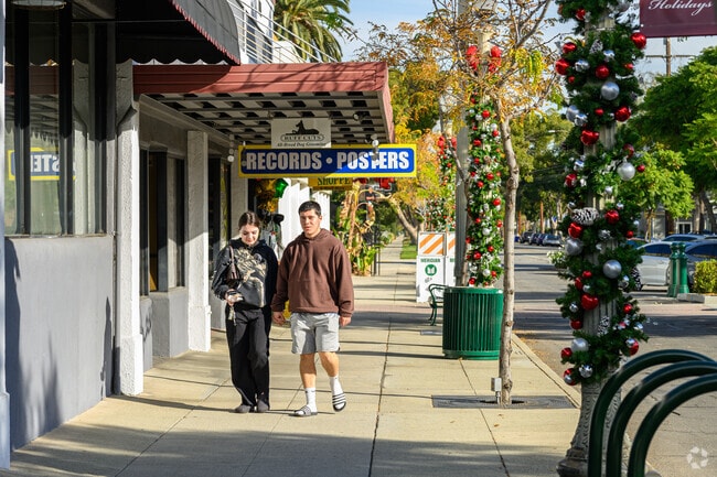Upland Old Town Historic District has many boutique shops and is a walkable area.