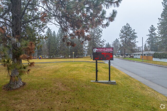 Indian Trail Elementary sits close to other parks and homes in the neightborhood.