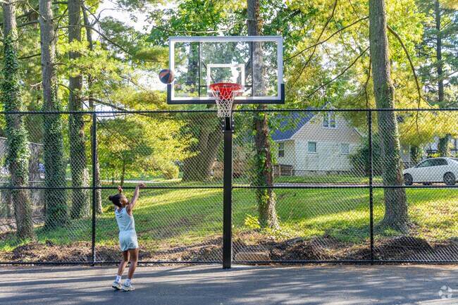 Shoot some hoops at Irvin Luckman Memorial Park in Glen, Baltimore, Maryland.