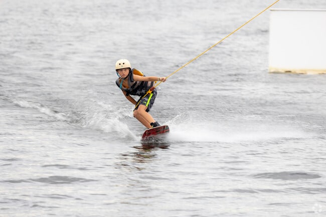 Residents can experience the adrenaline rush of wakeboarding at the Nona Adventure Park.