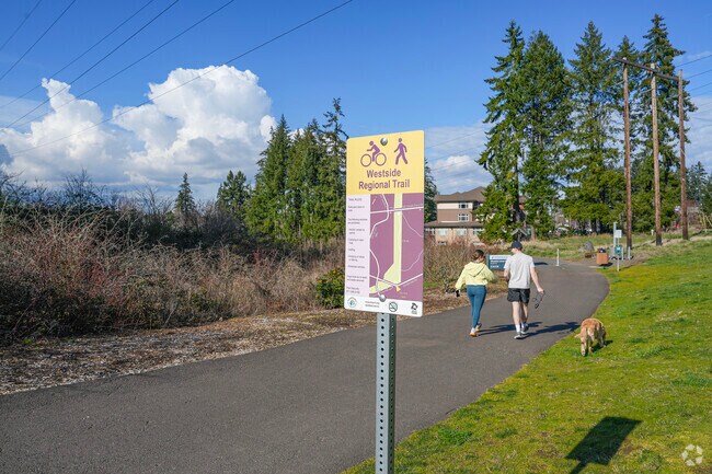 Miles of trails starting at Barrows Park on the Westside Regional Trail.