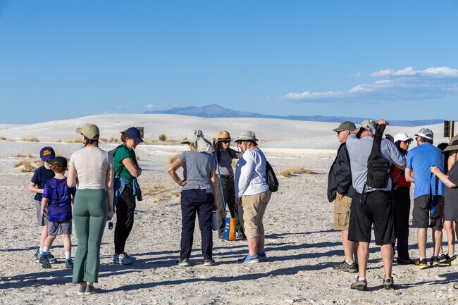 Experience the beauty of the dunes during the White Sands Sunset Stroll.
