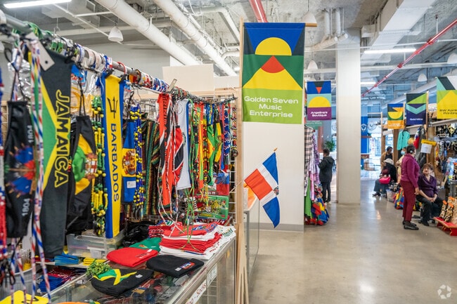 Flatbush Center Caribbean Market showcases vendors from Jamaica and other nearby islands.